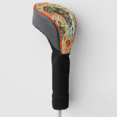 Afrika-Karte Dekorative Stammes-Elemente Muster Golf Headcover (angewinkelt)