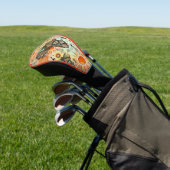 Afrika-Karte Dekorative Stammes-Elemente Muster Golf Headcover (In SItu)
