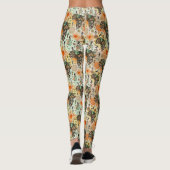 Afrika-Karte Dekorative Stammes-Elemente Muster Leggings (Rückseite)