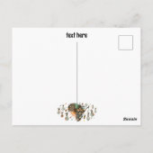 Afrika-Karte Dekorative Stammes-Elemente Muster Postkarte (Rückseite)