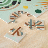 Afrika-Karte Dekorative Stammes-Elemente Muster Puzzle (Seite)