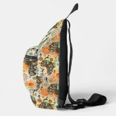 Afrika-Karte Dekorative Stammes-Elemente Muster Ta Crossbody Bag (Rechts)