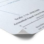 Afrika Karte drucken Poster (Ecke)