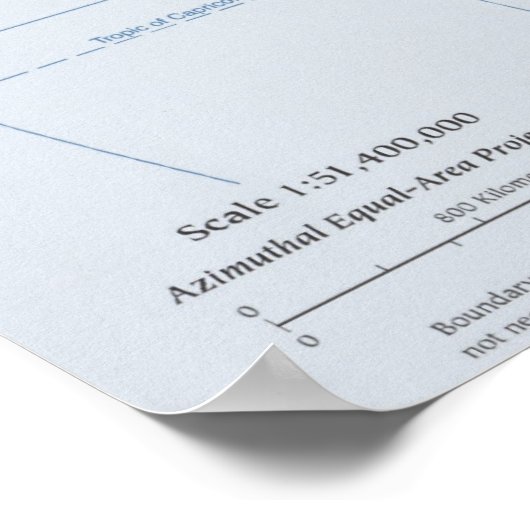 Afrika Karte drucken Poster (Ecke)