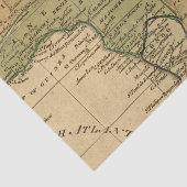 Afrika-Karte durch Worcester Seidenpapier (Ausschnitt)