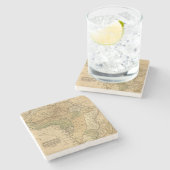 Afrika-Karte durch Worcester Steinuntersetzer (Seitenansicht)