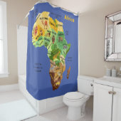 Afrika-Karte Duschvorhang (Beispiel)