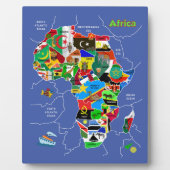 Afrika-Karte Fotoplatte (Vorderseite)