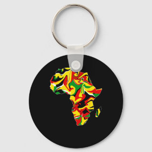 Afrika Karte Grün Gelb Rot Stolz Afrikanischer Sto Schlüsselanhänger