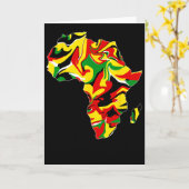 Afrika Karte Grün Gelb Rot Stolzer Afrikanischer S (Gelbe Blume)