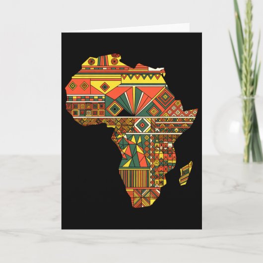 Afrika Karte Kente Juneteenth Afroamerikanisch Sch (Vorderseite)