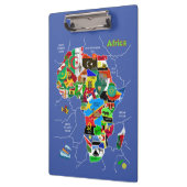 Afrika-Karte Klemmbrett (Links)