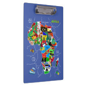 Afrika-Karte Klemmbrett (Rechts)