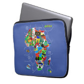 Afrika-Karte Laptopschutzhülle (Vorderseite Links)