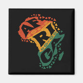 Afrika-Karte Magnet (Vorne)