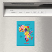 Afrika-Karte Magnet (In Situ (Geschirrspüler))