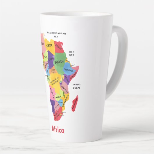 Afrika-Karte Milchtasse (Rechte Ecke)