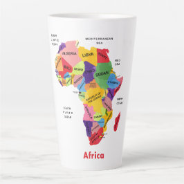 Afrika-Karte Milchtasse