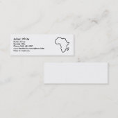 Afrika-Karte Mini Visitenkarte (Vorne/Hinten)