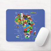 Afrika-Karte Mousepad (Mit Mouse)