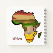 Afrika-Karte Notizblock (Rückseite)