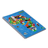 Afrika-Karte Notizblock (Rechte Seite)