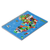 Afrika-Karte Notizblock (Linke Seite)