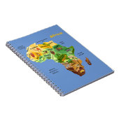 Afrika-Karte Notizblock (Rechte Seite)