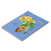 Afrika-Karte Notizblock (Linke Seite)