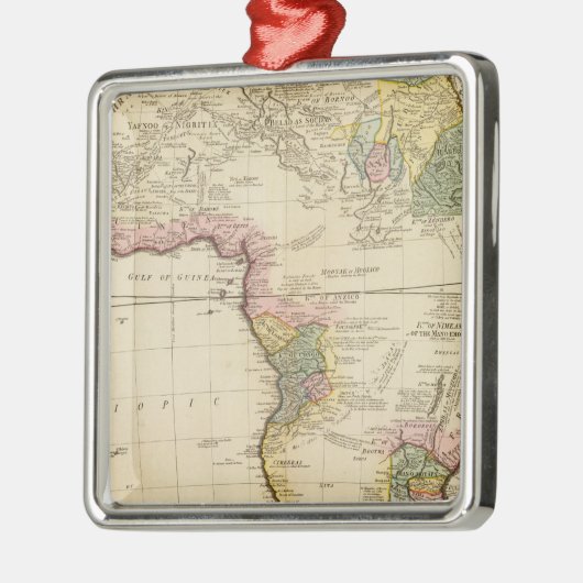 Afrika-Karte Ornament Aus Metall (Links)