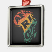Afrika-Karte Ornament Aus Metall (Links)