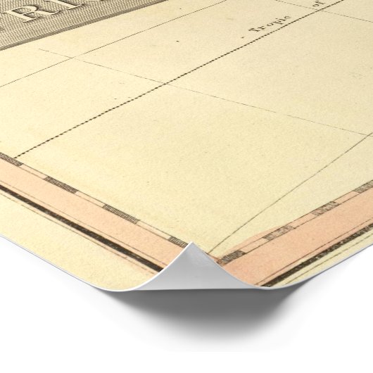 Afrika-Karte Poster (Ecke)