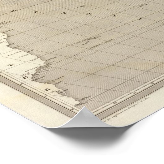 Afrika-Karte Poster (Ecke)