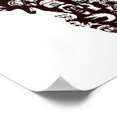 Afrika-Karte Poster (Ecke)