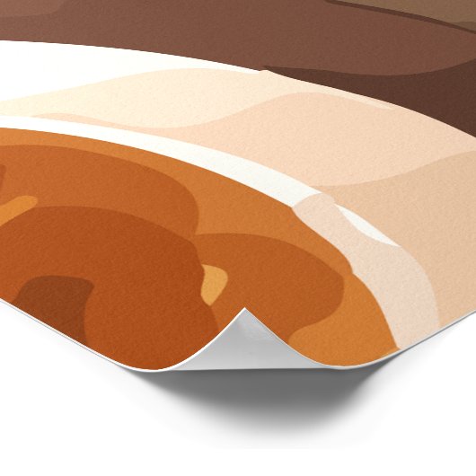 Afrika-Karte Poster (Ecke)