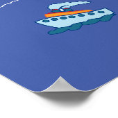 Afrika-Karte Poster (Ecke)