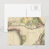 Afrika-Karte Postkarte (Vorne/Hinten)