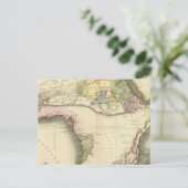 Afrika-Karte Postkarte (Stehend Vorderseite)