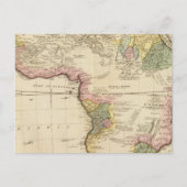 Afrika-Karte Postkarte (Vorderseite)