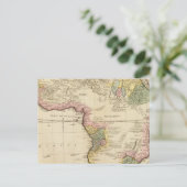 Afrika-Karte Postkarte (Stehend Vorderseite)