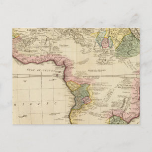 Afrika-Karte Postkarte