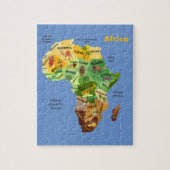 Afrika-Karte Puzzle (Vertikal)