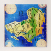 Afrika-Karte Puzzle (Horizontal)