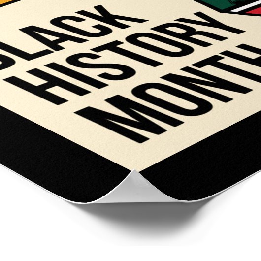 Afrika Karte Schwarzgeschichte Monat Poster (Ecke)