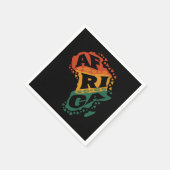 Afrika-Karte Serviette (Ecke)