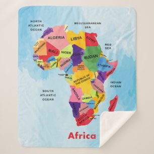 Afrika-Karte Sherpadecke
