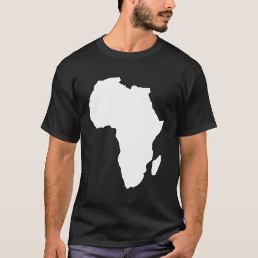 Afrika-Karte T-Shirt (Vorderseite)