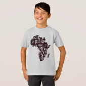 Afrika-Karte T-Shirt (Vorne ganz)