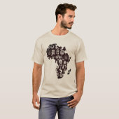 Afrika-Karte T-Shirt (Vorne ganz)
