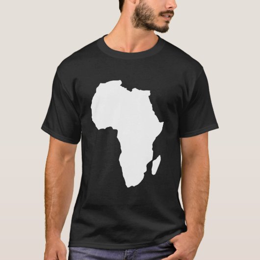 Afrika-Karte T-Shirt (Vorderseite)